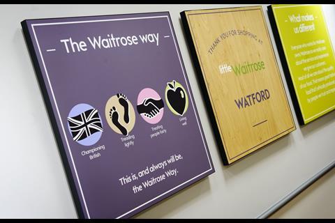 Waitrose’s smaller format Little Waitrose is set to open in John Lewis’ Watford store tomorrow the first time the shop has launched within its sister department store chain